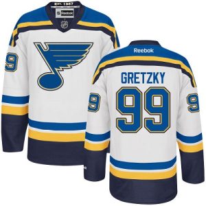 Lapsille NHL St. Louis Blues Pelipaita Wayne Gretzky #99 Authentic Reebok Valkoinen Vieras